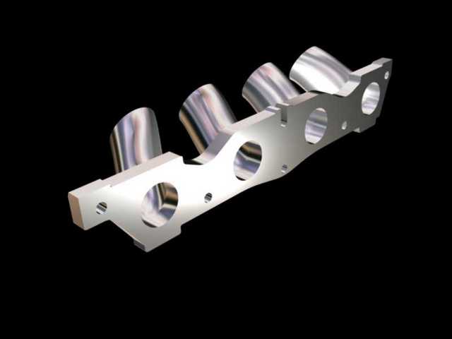 CAD Mock up of the new manifold